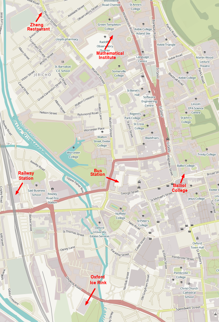 Map of Oxford