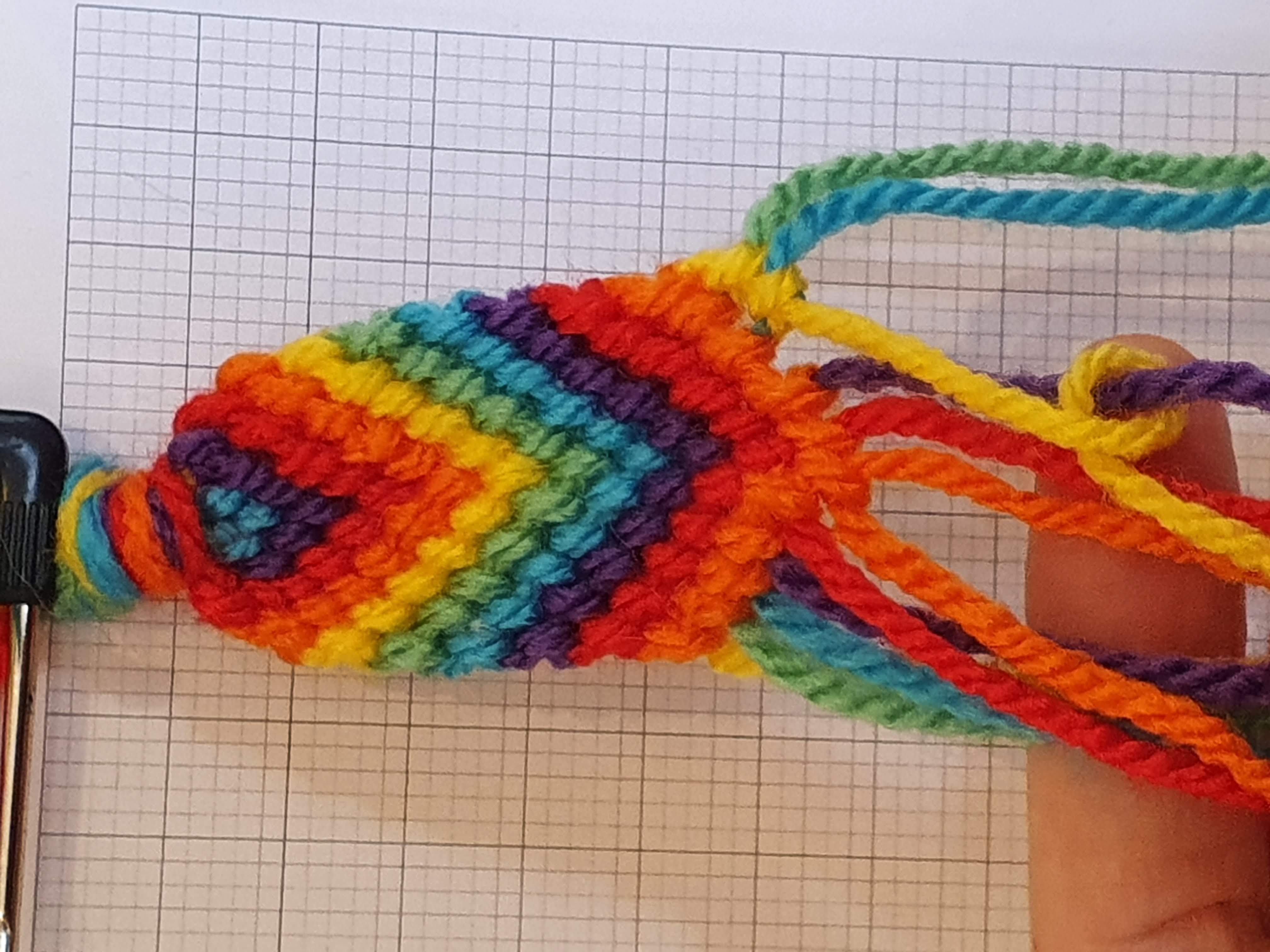 Right-over-left (do two knots like this)