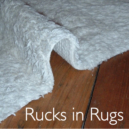 A ruck in a rug